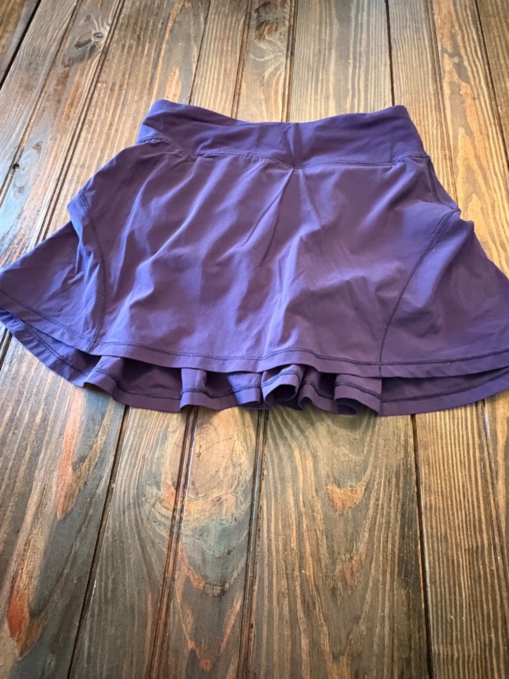 Lululemon Purple Tennis Skirt Built-In Shorts Skort Golf Workout 2 Tall EUC
